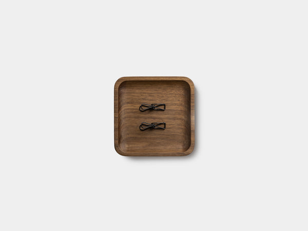 Oakywood Catchall Tray Mini in walnut – functional tray for desktop organization | walnut, medium