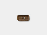Oakywood Catchall Tray Mini in walnut – elegant dark wood tray for personal items | walnut, small (2 pieces)