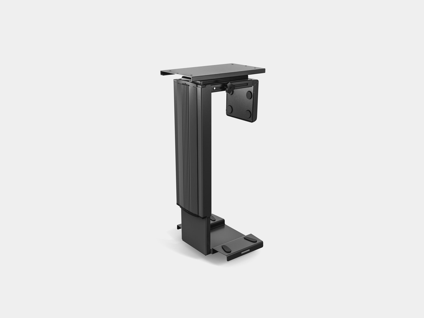 oakywood cpu desk mount in black | black