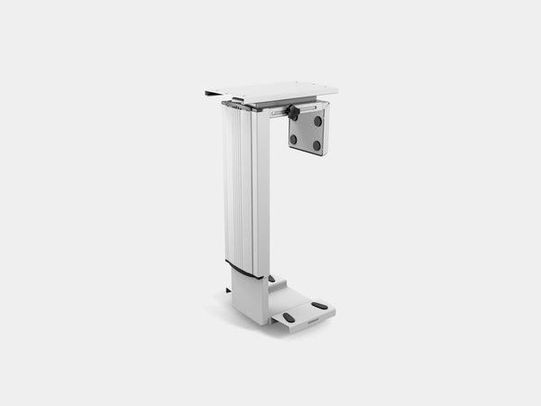 oakywood cpu desk mount in white | white