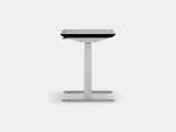 Oakywood Standing Desk Pro Mini in black with white accents – functional adjustable desk for a tidy workspace | black, , white