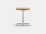 Oakywood Standing Desk Pro Mini in oak with white accents – versatile standing desk for home or office | oak, , white