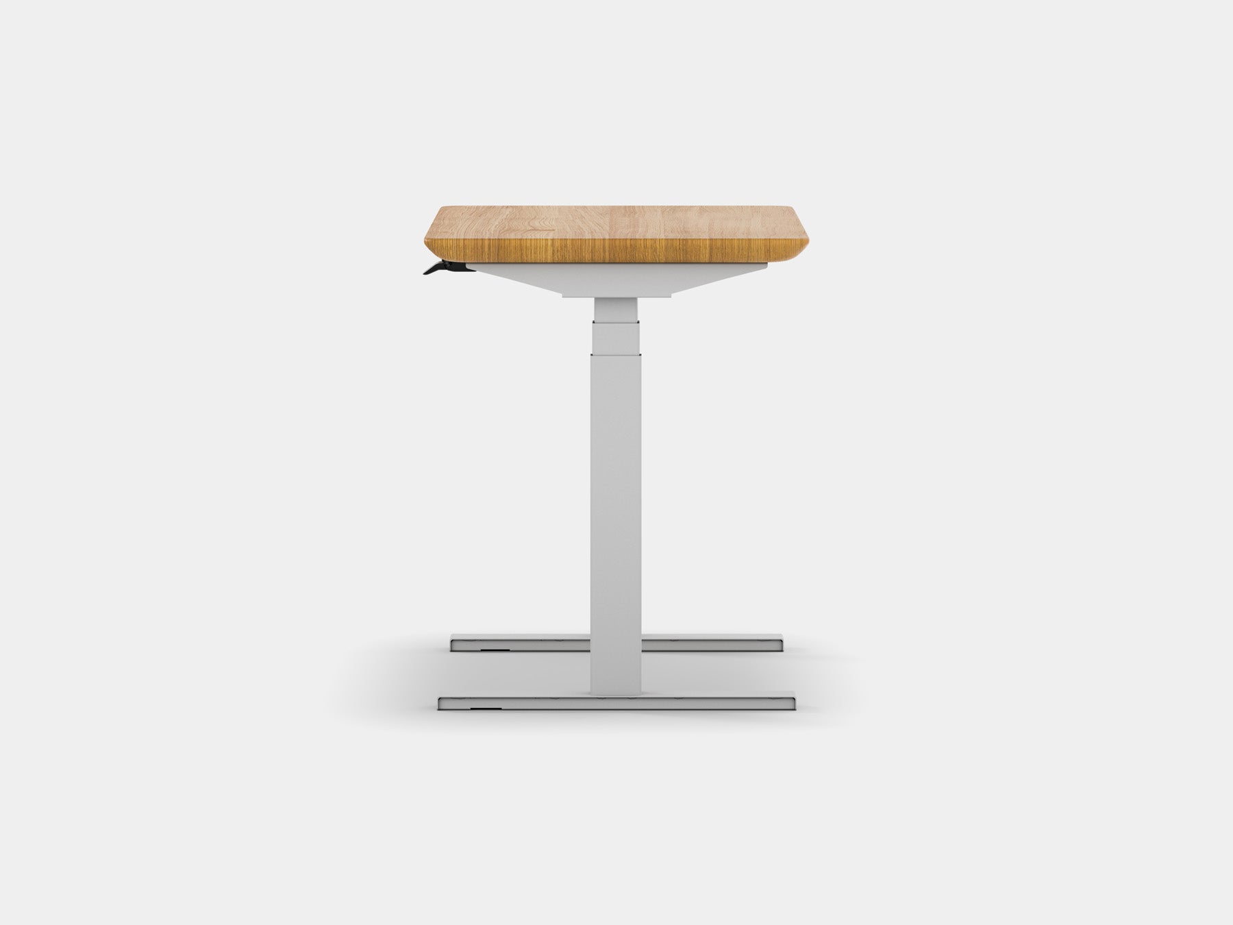Oakywood Standing Desk Pro Mini in oak with white accents – versatile standing desk for home or office | oak, , white