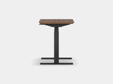 Oakywood Standing Desk Pro Mini in walnut veneer with black accents – functional desk for organized workspace | walnut veneer, , black