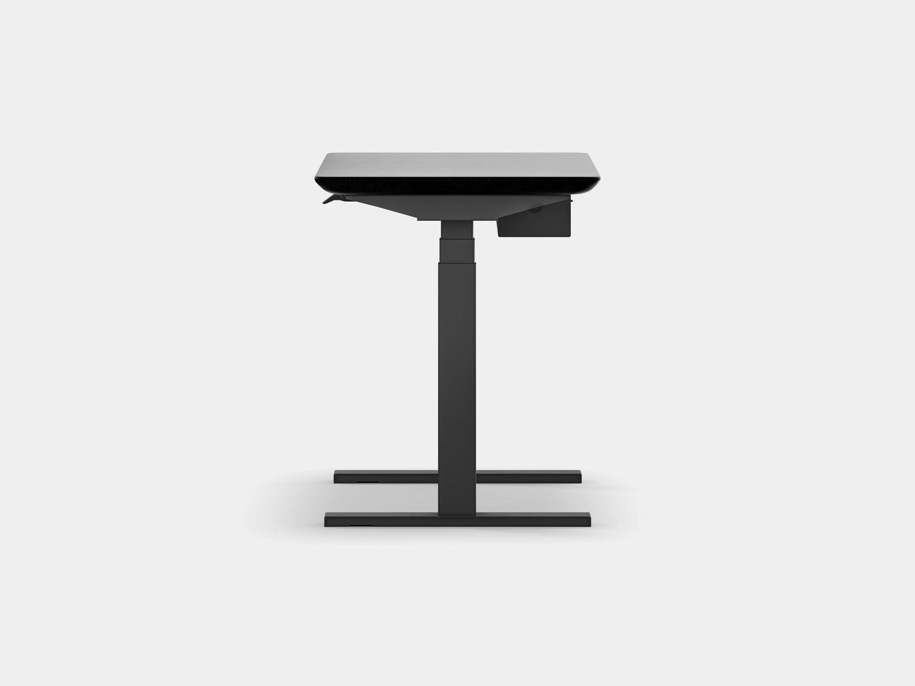 Oakywood Standing Desk Pro Mini Bundle in black with black highlights – ergonomic mini workspace with Standing Desk Pro Mini | black, , black