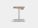 Oakywood Standing Desk Pro Mini Bundle in oak with white highlights – functional compact office bundle with Standing Desk Pro Mini | oak, , white