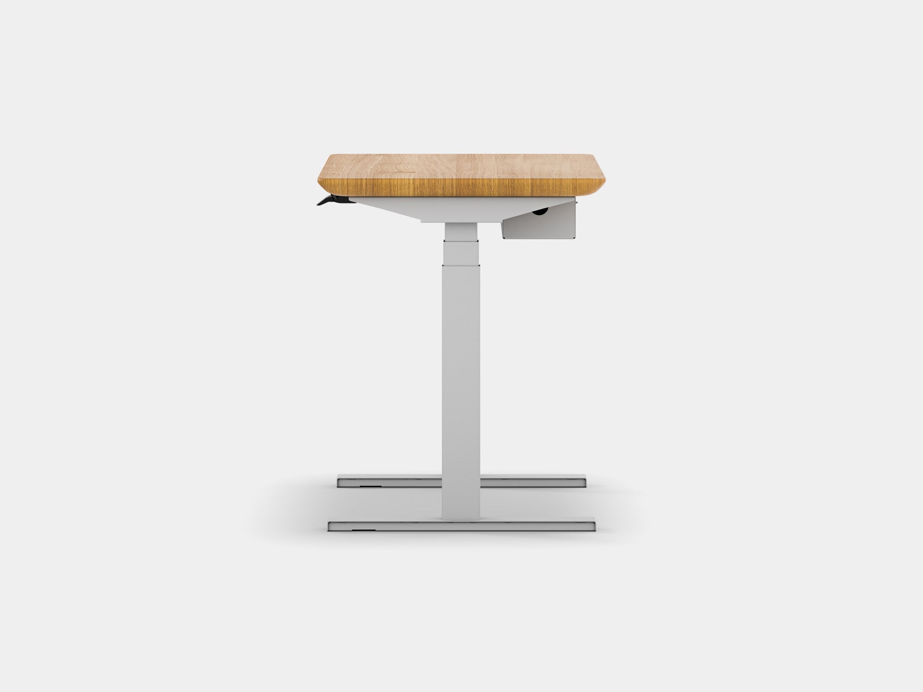 Oakywood Standing Desk Pro Mini Bundle in oak with white highlights – functional compact office bundle with Standing Desk Pro Mini | oak, , white