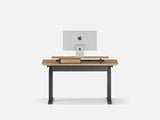 Oakywood Desk Setup Pro crafted from oak with black finish – height adjustable desk, modular drawers, and felt & cork mat for organization | oak, , black