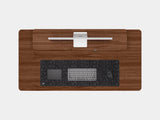 Oakywood Desk Setup Pro made of walnut veneer with black accents – stylish functional desk setup for organized office | walnut veneer, , black