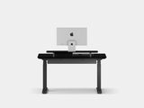 Oakywood Desk Setup Touch Bundle crafted from black with black finish – ergonomic desk bundle with felt & cork mat, under-desk cable tray, and grommet | black, , black
