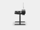 Oakywood Desk Setup Touch Bundle in black with black highlights – modern functional workspace with monitor riser and modular storage | black, , black