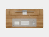 Oakywood Desk Setup Touch Bundle made of oak with white accents – stylish functional desk setup including Standing Desk Touch and desk accessories | oak, , white