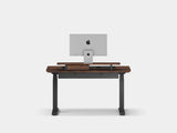 Oakywood Desk Setup Touch Bundle crafted from walnut with black finish – functional office setup with desk shelf, felt & cork mat, and cable management tray | walnut, , black