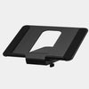black steel laptop mount for desk shelf | black, 