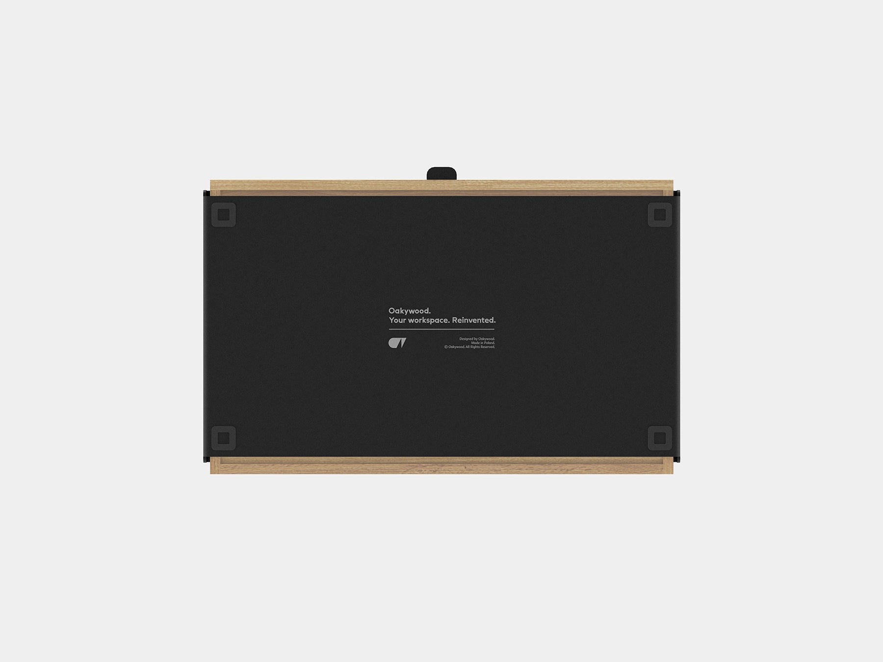 oakywood oak modular drawer with black base | light oak, , black