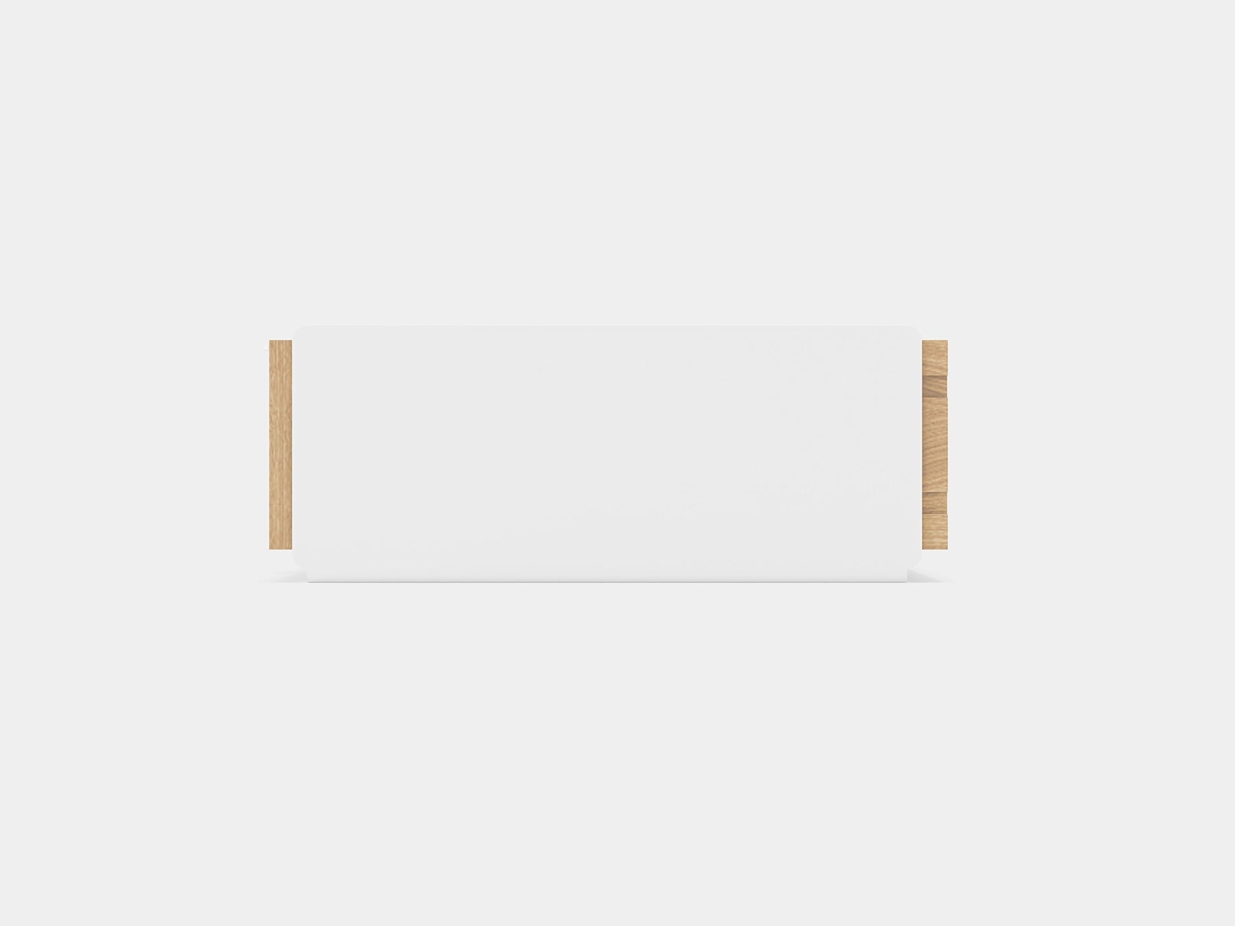 oakywood oak modular drawer with black base | light oak, single drawer, white