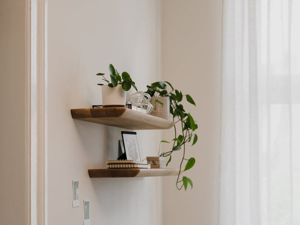 oakywood oak wooden shelves in the room | oak, 