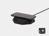 black Geometric Charging Pad with US plug | black, US/CA (Adapter type A)