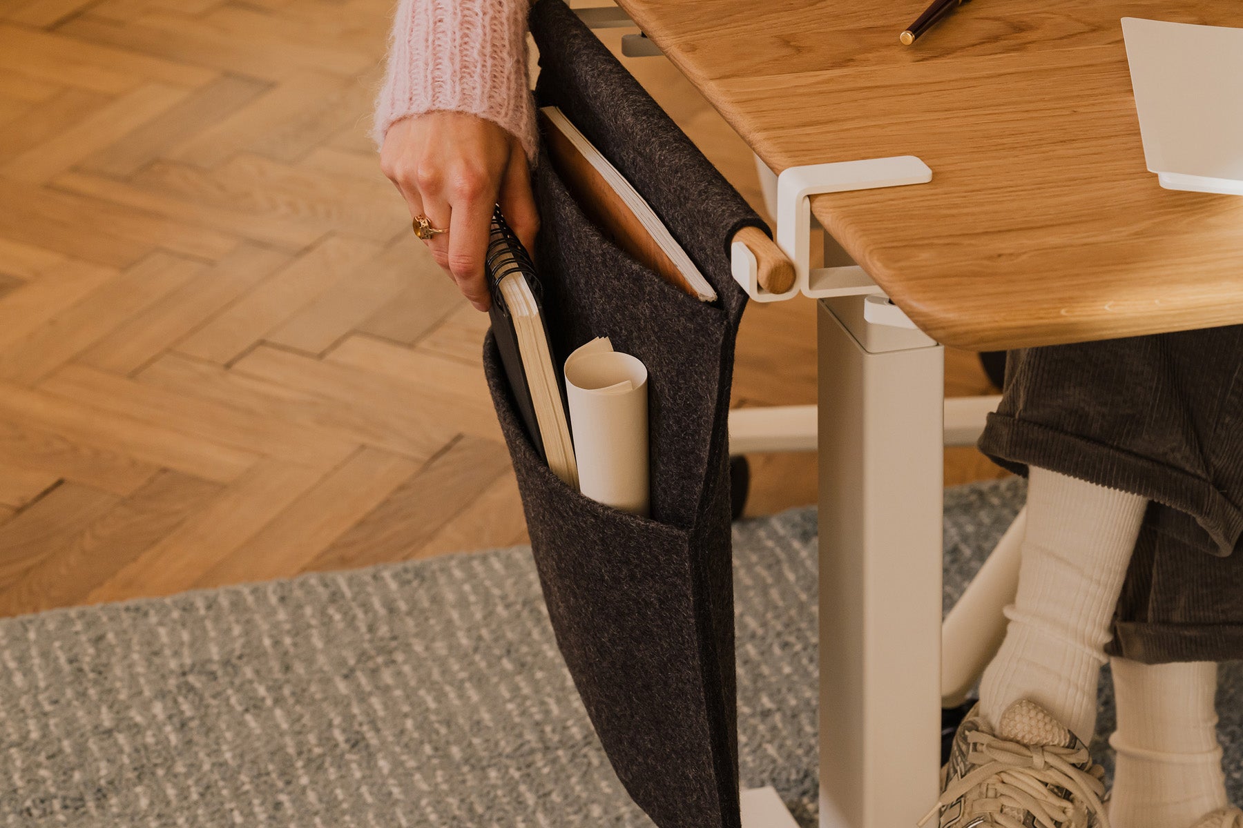 Oakywood Hanging Desk Organizer – contemporary hanging desk organizer for everyday office items |  , , 