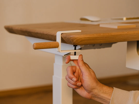 Oakywood Desk-Mounted Headphone Hook – minimalist side mounted hook to keep your workspace tidy and clutter-free |  ,