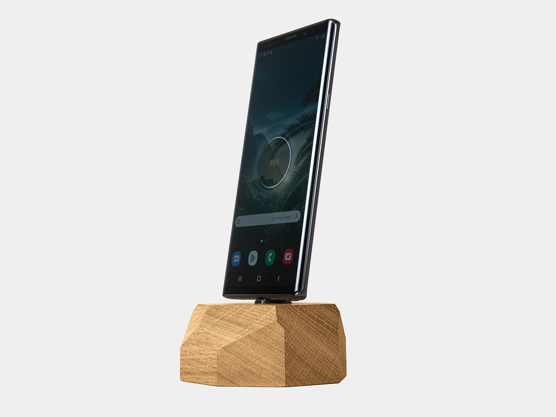 oakywood oak smartphone dock side view | oak, 