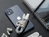 oakywood felt cable tiesfor lightning cords | stone grey