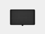 oakywood black wooden modular drawer with black base top view | black, , black