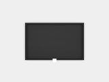 oakywood black wooden modular drawer with white base top view | black, , white