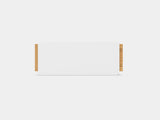 oakywood oak modular drawer with white base side view | oak, single drawer, white