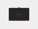 oakywood walnut modular drawer with black base bottom view | walnut, , black