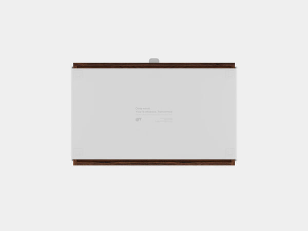 oakywood walnut modular drawer with white base bottom view | walnut, , white