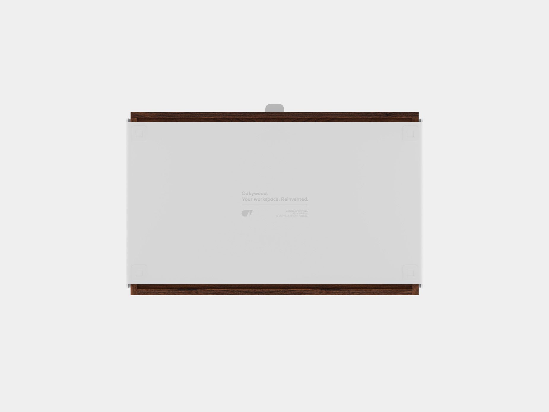 oakywood walnut modular drawer with white base bottom view | walnut, , white