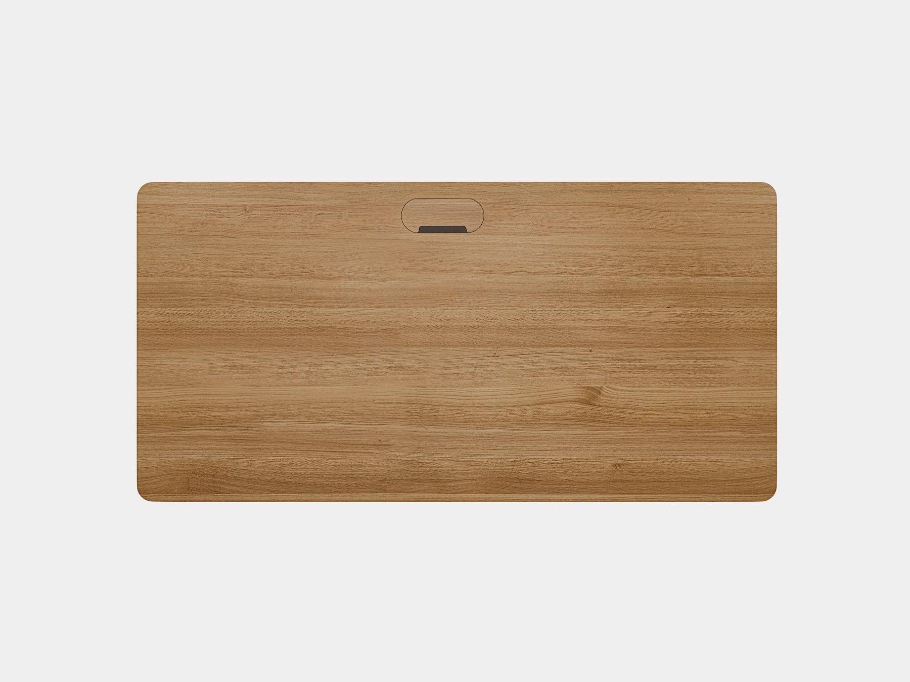 oakywood oak wooden standing desk pro table top and cable management view | oak, , 