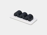 Black and white magnetic cable holder – functional solution for keeping cords organized | black, white
