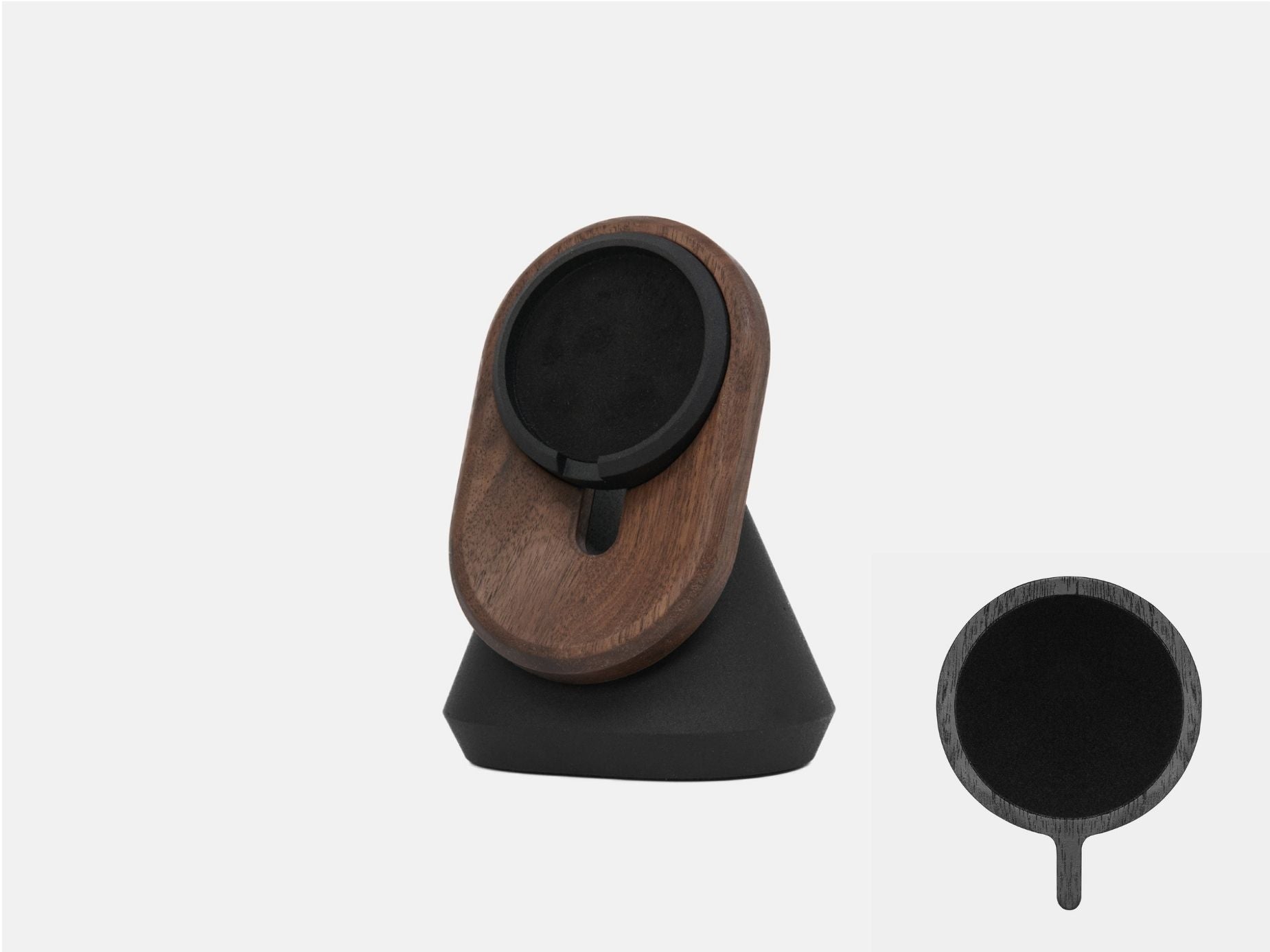 oakywood walnut magsafe iphone stand bundle | walnut