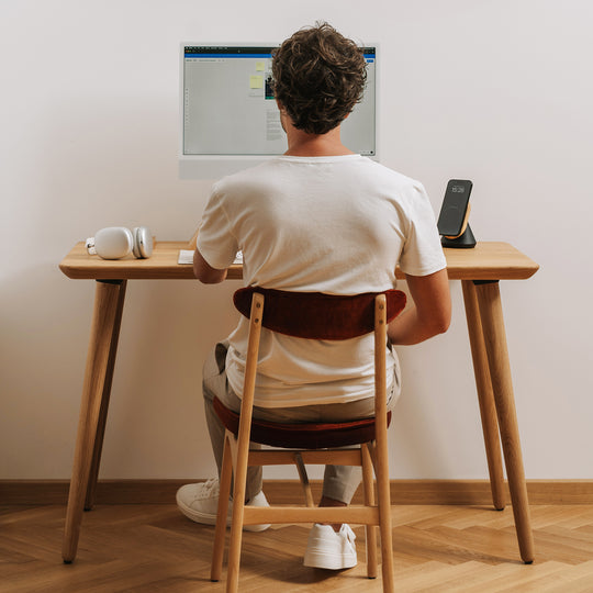 oak oakywood classic desk desk setup | oak,