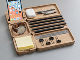 Oakywood OakyBlocks Sticky Notes Tray – versatile wooden tray for keeping sticky notes organized on your | -
