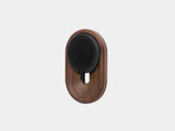 walnut magsafe iphone wall mount - with magsafe puck | walnut