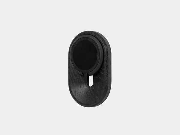 black magsafe iphone wall mount - with magsafe puck | black