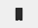 oakywood small black wooden modular drawer with white base top view | black, , white