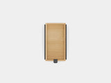 oakywood small oak modular drawer with black base top view | oak, , black