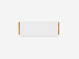 oakywood small oak modular drawer with white base side view | oak, single drawer, white