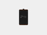 oakywood small walnut modular drawer with black base bottom view | walnut, , black
