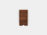 oakywood small walnut modular drawer with white base top view | walnut, , white