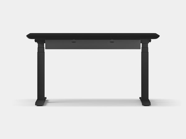 Oakywood Standing Desk Touch Bundle in oak Standing Desk with cable management | black, , black