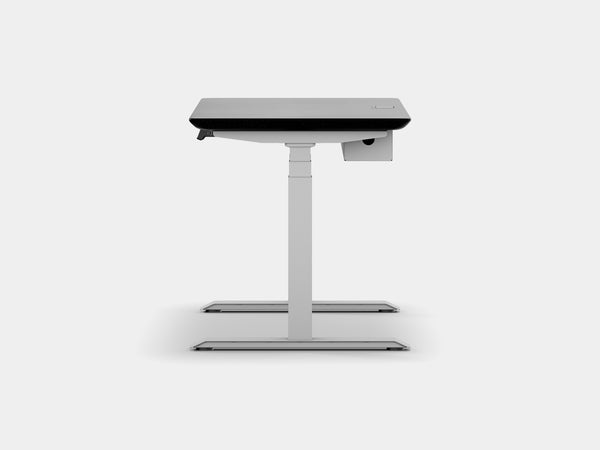 Oakywood Standing Desk Touch Bundle in oak Standing Desk with cable management | black, , white