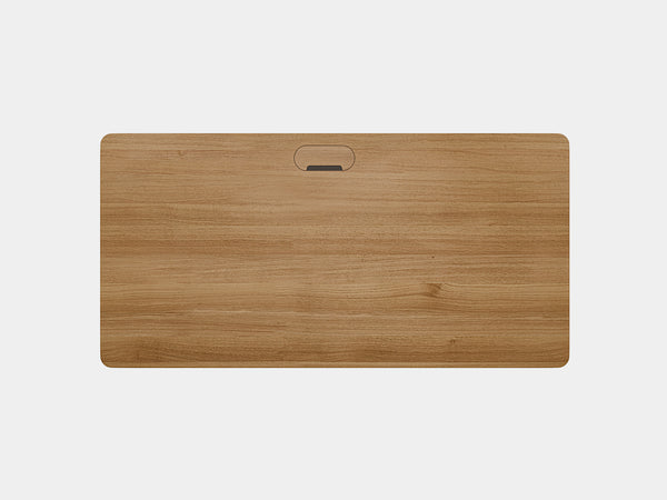 Oakywood Des Touch Bundle in oak Standing Desk with grommet | oak, ,