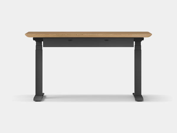 Oakywood Des Touch Bundle in oak Standing Desk with cable management | oak, , black