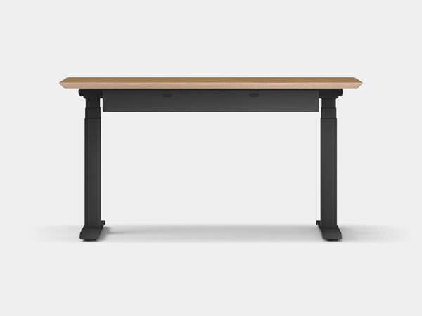 Oakywood Standing Desk Touch Bundle in oak Standing Desk with cable management | oak veneer, , black