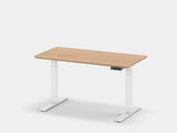 Oakywood Standing Desk Touch Bundle in oak Standing Desk with cable management | oak veneer, , white
